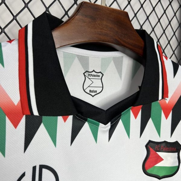Cd Palestino 2024/25 Hypepeace Joint Edition White Retro Jersey - Image 7