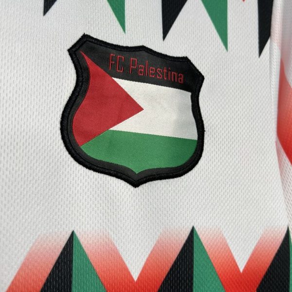 Cd Palestino 2024/25 Hypepeace Joint Edition White Retro Jersey - Image 5
