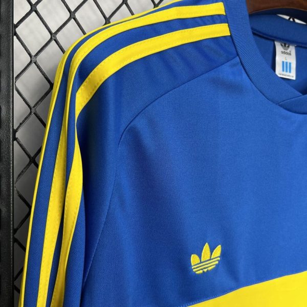 Boca Juniors 1981 Home Long Sleeves Retro Jersey - Image 4