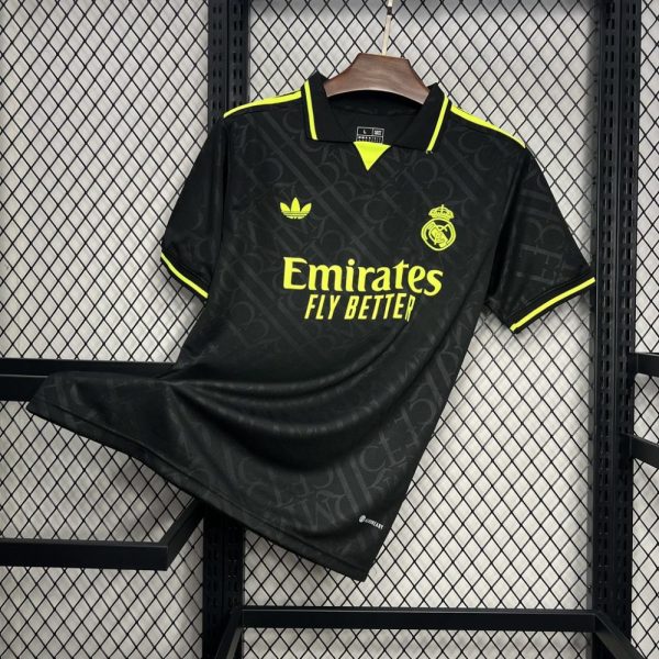 Real Madrid 2024/25  X Black And Neon Unique Jersey