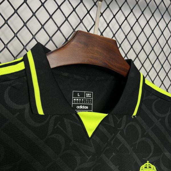 Real Madrid 2024/25  X Black And Neon Unique Jersey - Image 7