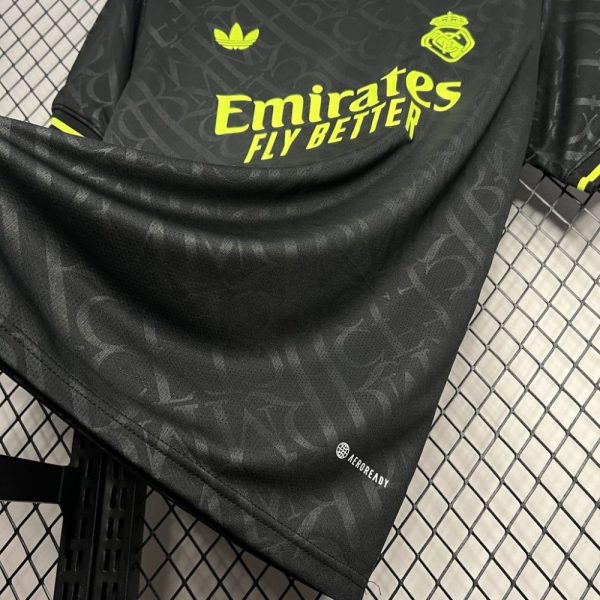 Real Madrid 2024/25  X Black And Neon Unique Jersey - Image 3