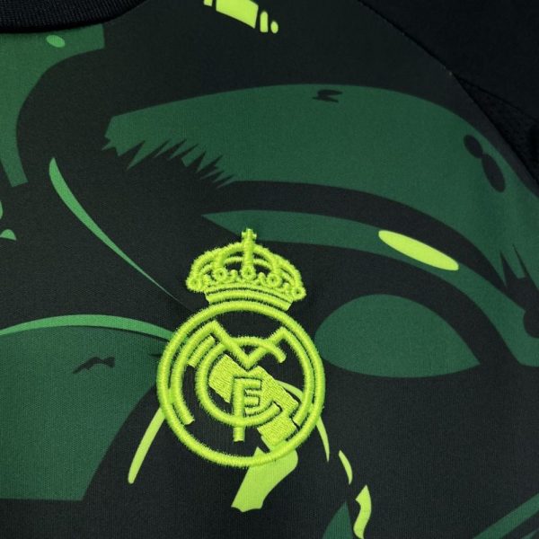 Real Madrid 2024/25 Green And Black Special Edition Jersey - Image 3