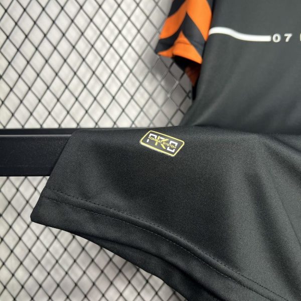 Vasco Da Gama 2024/25 Kappa Warm-Up Black Jersey - Image 6