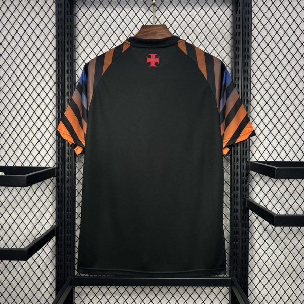 Vasco Da Gama 2024/25 Kappa Warm-Up Black Jersey - Image 2