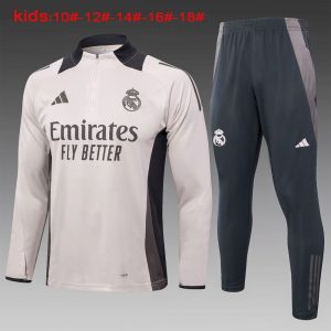 Real Madrid 2024/25 Half-Zip Kids Sweater+Pant 815