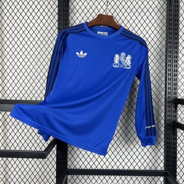 Manchester United 2024/25 Joint Edition Blue Long Sleeves Retro Jersey