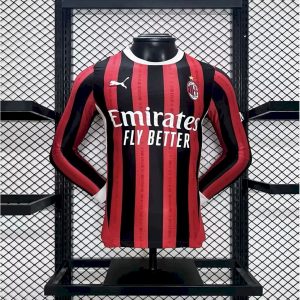 AC Milan 2024/25 Home Long Sleeves Jersey Player Version