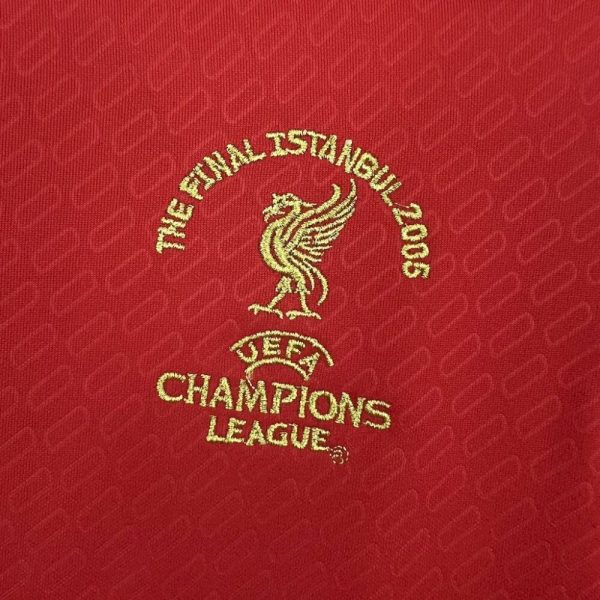 Liverpool 2005 Home Retro Jersey - Image 7