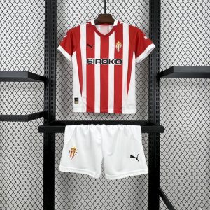 Sporting de Gijon 2024/25 Home Kids Kit