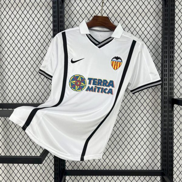 Valencia Cf 2000/01 Home Retro Jersey