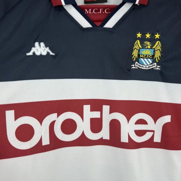 Manchester City 1997/98 Away Retro Jersey - Image 6