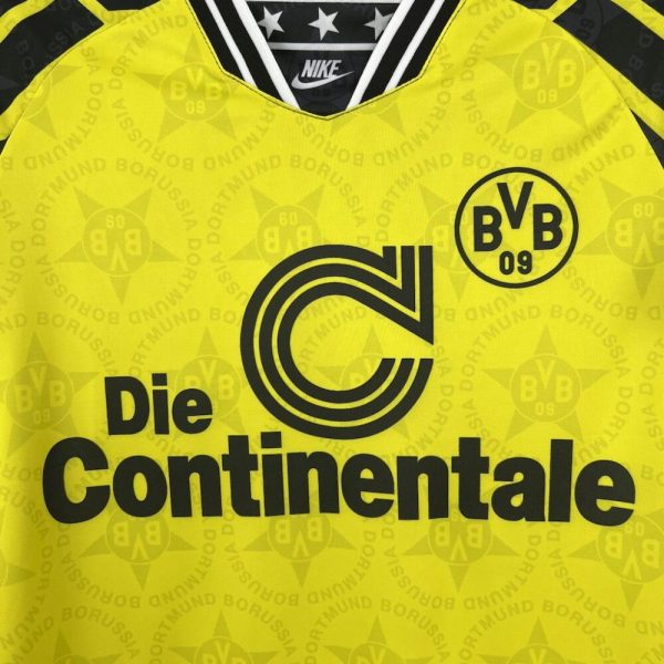 Borussia Dortmund 1994/95 Home Retro Jersey - Image 3
