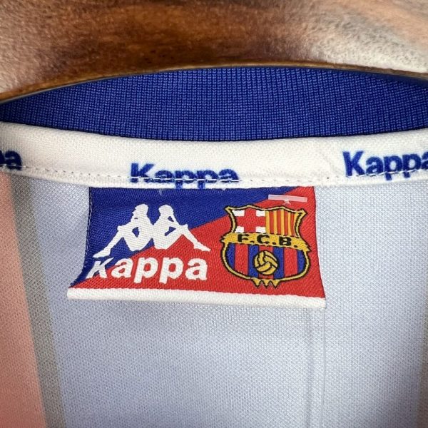 Barcelona 1995/97 Home Long Sleeves Retro Jersey - Image 7