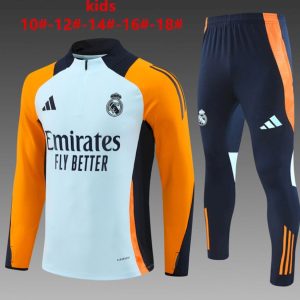 Real Madrid 2024/25 Half-Zip Kids Sweater+Pant 14001