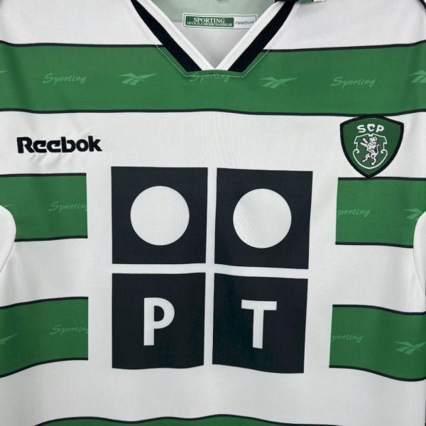 Sporting Cp 2000/01 Home Retro Jersey - Image 6