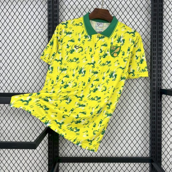 Norwich City Fc 1992/94 Home Retro Jersey