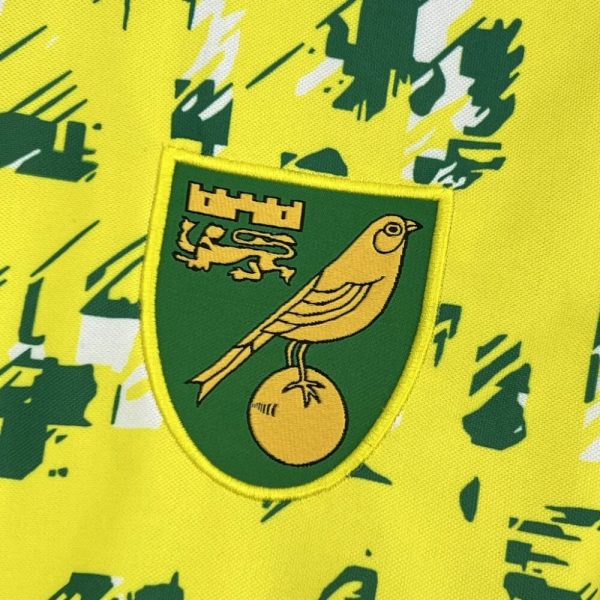 Norwich City Fc 1992/94 Home Retro Jersey - Image 5