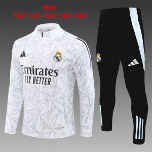 Real Madrid 2024/25 Half-Zip Kids Sweater+Pant 14001