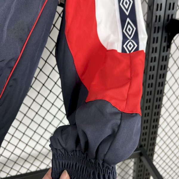 England 1998-99 Umbro Track Dark Blue Jacket - Image 7