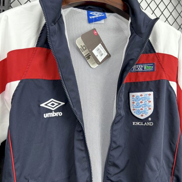 England 1998-99 Umbro Track Dark Blue Jacket - Image 6