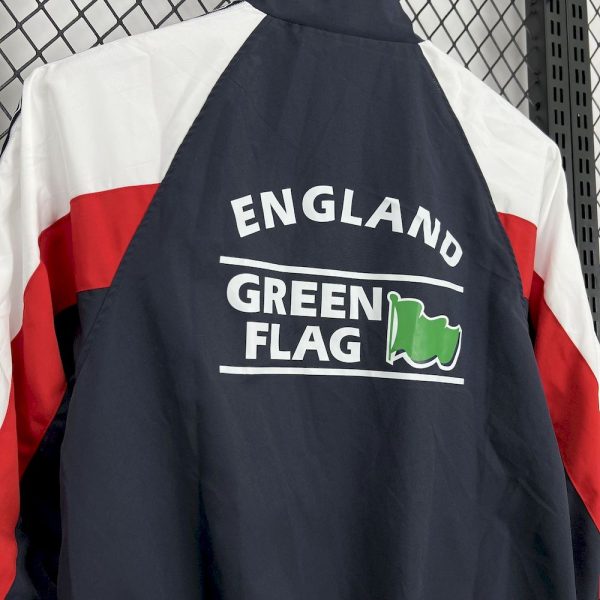 England 1998-99 Umbro Track Dark Blue Jacket - Image 4