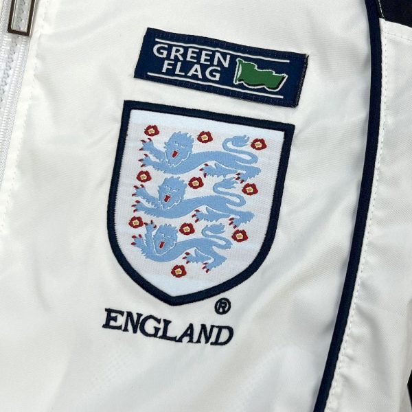 England 1998-99 Umbro Track White Jacket - Image 9