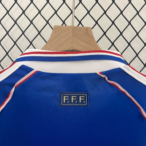 France 1998 Home Kids Retro Jersey And Shorts - Image 9