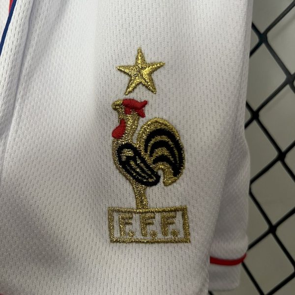 France 1998 Home Kids Retro Jersey And Shorts - Image 5