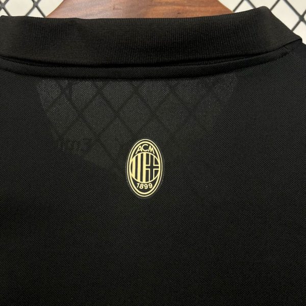Ac Milan 2024/25 125Th Black Goalkeeper  Retro Jersey - Image 3