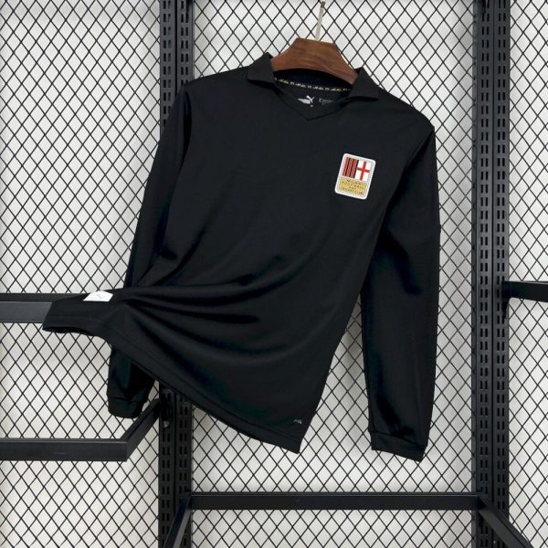 Ac Milan 2024/25 125Th Black Goalkeeper Long Sleeves Retro Jersey