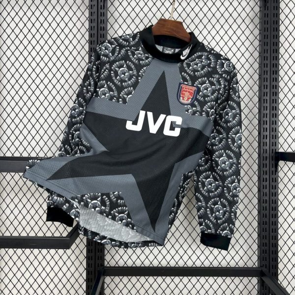 Arsenal 1994/95 Black Goalkeeper Long Sleeve Retro Jersey
