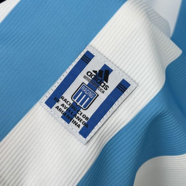 Racing Club De Avellaneda 2000/01 Home Retro Jersey - Image 4