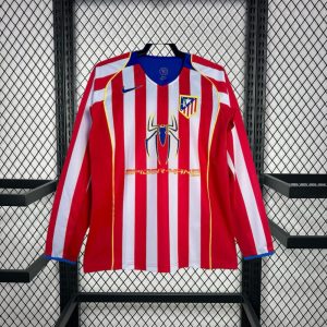 Atletico Madrid 2004/05 Home Long Sleeve Retro Jersey