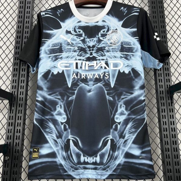 Manchester City 2025/26 Black And Blue Concept Version Jersey - Image 3
