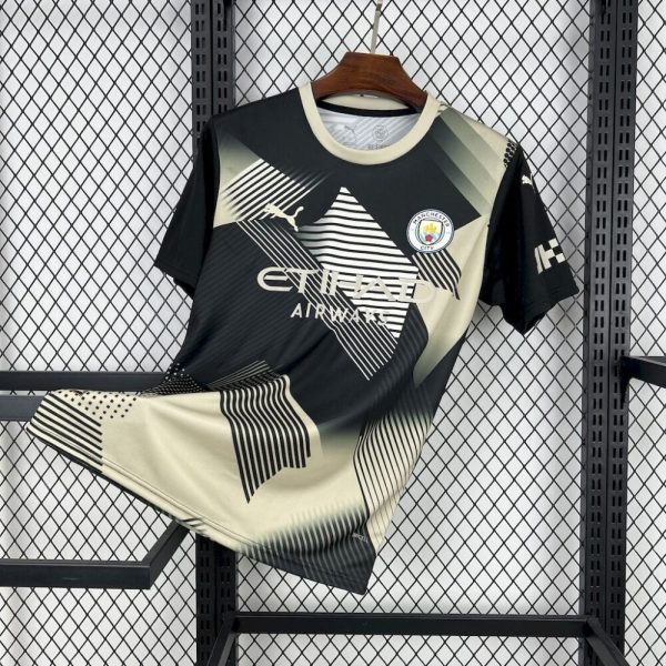 Manchester City 2025/26 Black And Yellow Concept Version Jersey