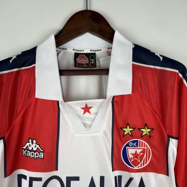 Red Star Belgrade 1995/97 Home Retro Jersry - Image 7