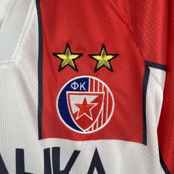 Red Star Belgrade 1995/97 Home Retro Jersry - Image 4