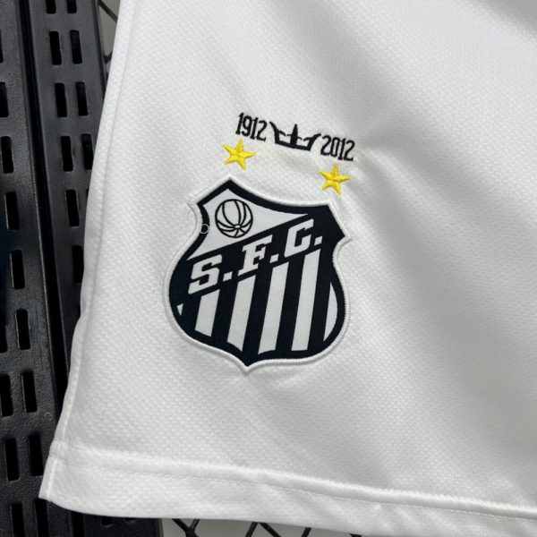 Santos 2011/12 Home Retro Shorts - Image 5