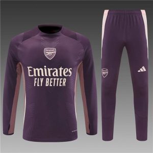 Arsenal 2024/25 Half-Zip Adult Sweater+Pant Brown 14001