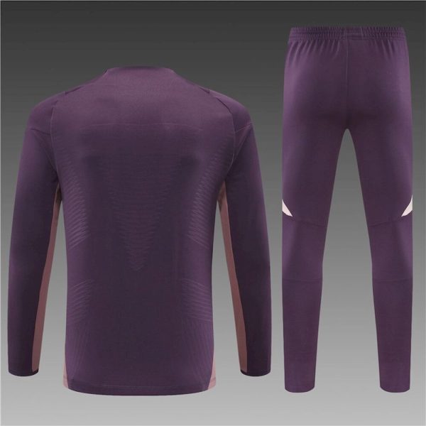 Arsenal 2024/25 Half-Zip Adult Sweater+Pant Brown 14001 - Image 2