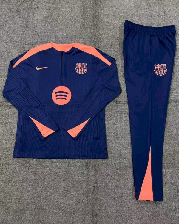 Barcelona 2024/25 Half-Zip Kids Sweater+Pant 14001 - Image 2