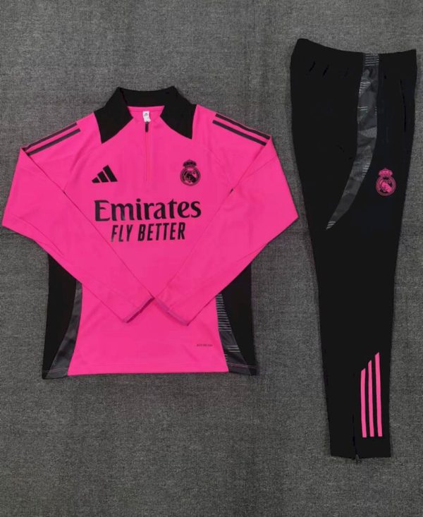 Real Madrid 2024/25 Half-Zip Kids  Sweater+Pant 14001 - Image 2