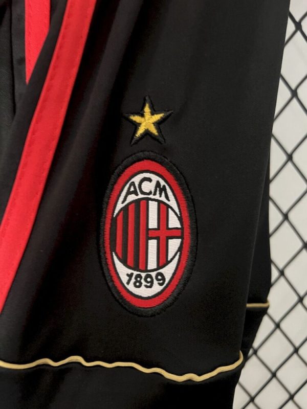 Ac Milan 2006/07 Home Kids Retro Jersey And Shorts - Image 3