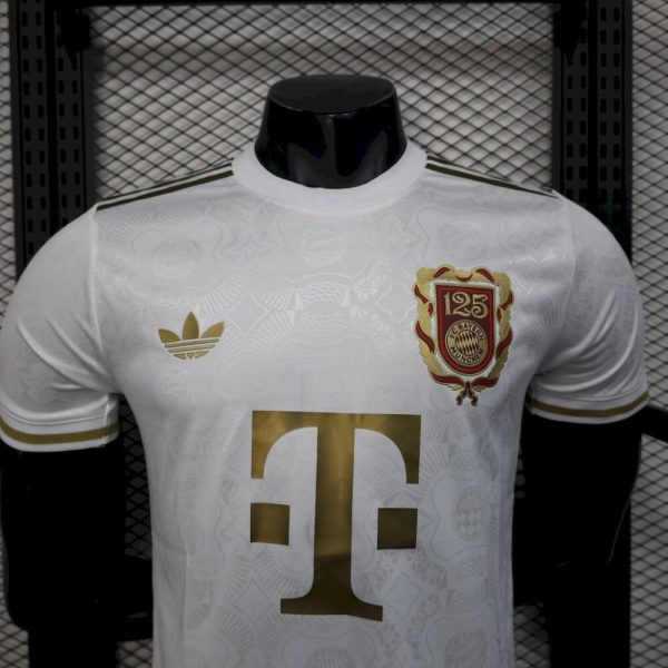 Bayern Munich 2024/25 125 Anniversary White Jersey Player Version - Image 5