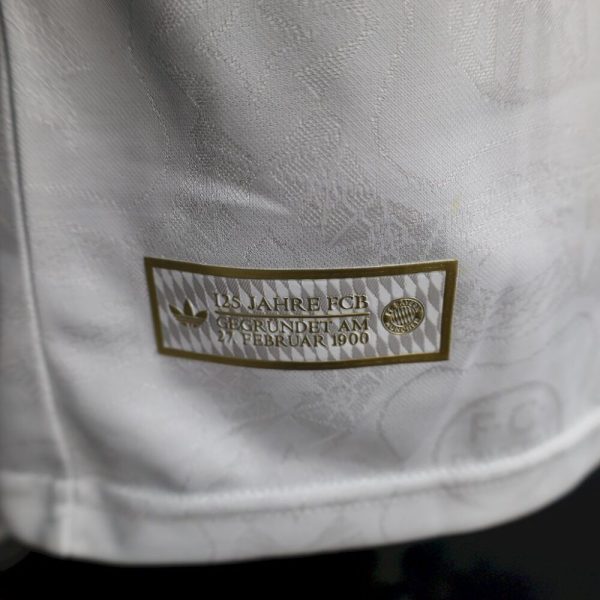 Bayern Munich 2024/25 125 Anniversary White Jersey Player Version - Image 4