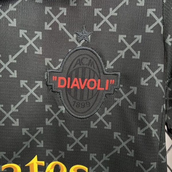 Ac Milan 2025/26 Co-Branded Black Edition Kids Kit - Image 10