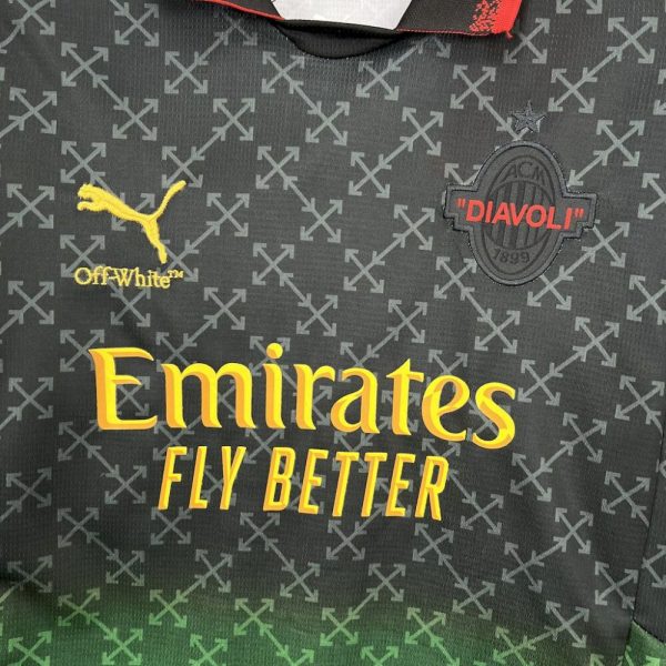 Ac Milan 2025/26 Co-Branded Black Edition Kids Kit - Image 9