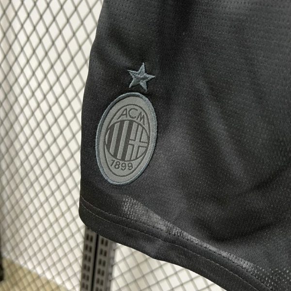 Ac Milan 2025/26 Co-Branded Black Edition Kids Kit - Image 5