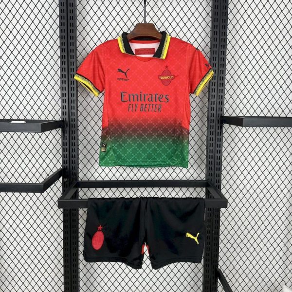 Ac Milan 2025/26 Co-Branded Red Edition Kids Kit